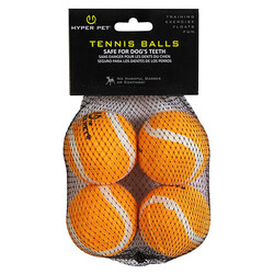 Hyper Pet - Hyper Pet 4'lü Turuncu Tenis Topu (Orta Boy)