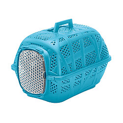 Imac Carry Sport Plastik Kapılı Evcil Hayvan Taşıma Çantası 48,5 x 34 x 32 Cm - Mavi - IMac