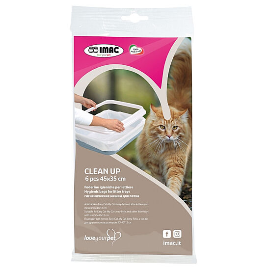 Imac Clean Up Bag 6'lı Paket Kedi Tuvalet Torbası 45 x 35 Cm - 1