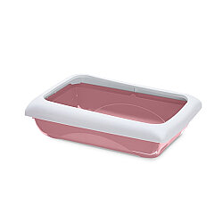 Imac Dodo Açık Kedi Tuvaleti 45,5 x 31 x 13,5 Cm - Pembe - IMac