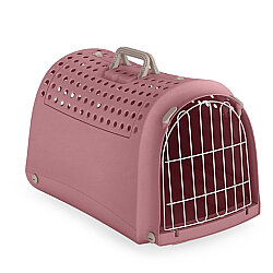 Imac Linus Cabrio Üstü Açılır Evcil Hayvan Taşıma Çantası 52,5 x 32 x 34,5 Cm Pembe - IMac