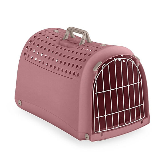 Imac Linus Cabrio Üstü Açılır Evcil Hayvan Taşıma Çantası 52,5 x 32 x 34,5 Cm Pembe - 1