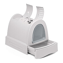Imac Zuma Torbalı Kapalı Kedi Tuvaleti 56 x 40 x 42,5 Cm - Gri - IMac