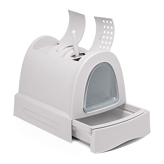 Imac Zuma Torbalı Kapalı Kedi Tuvaleti 56 x 40 x 42,5 Cm - Gri - 1