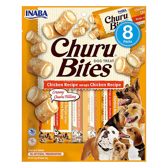 Inaba Churu Bites Tavuklu Köpek Ödül Maması 8 x 12 Gr - 1