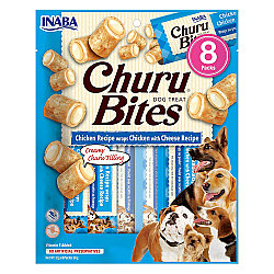Inaba Churu Bites Tavuklu ve Peynirli Köpek Ödül Maması 8 x 12 Gr - Inaba