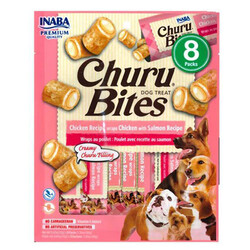 Inaba - Inaba Churu Bites Tavuklu ve Somonlu Köpek Ödül Maması 8 x 12 Gr