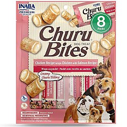 Inaba Churu Bites Tavuklu ve Somonlu Köpek Ödül Maması 8 x 12 Gr - Inaba