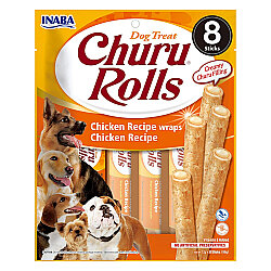 Inaba Churu Rolls Sticks Tavuk Sargılı Köpek Ödül Maması 8 x 12 Gr - Inaba