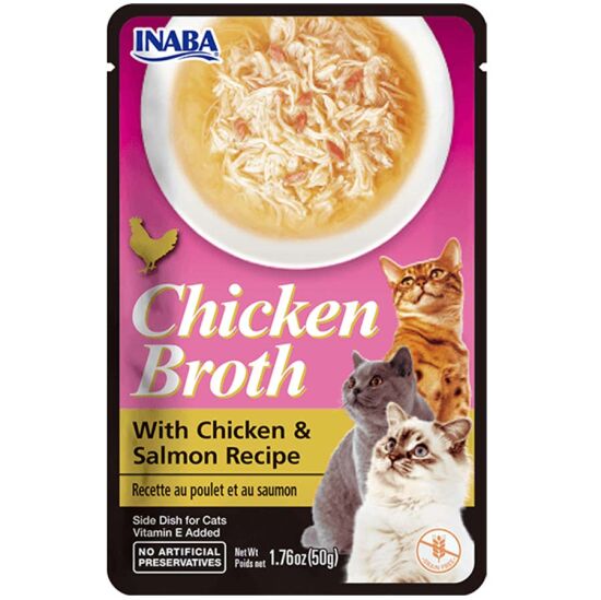 Inaba Ciao Chicken Broth Tavuk Sulu ve Somonlu Kedi Çorbası 50 Gr - 1