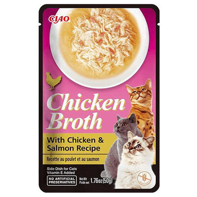 Inaba Ciao Chicken Broth Tavuk Sulu ve Somonlu Kedi Çorbası 50 Gr