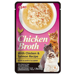 Inaba - Inaba Ciao Chicken Broth Tavuk Sulu ve Somonlu Kedi Çorbası 50 Gr