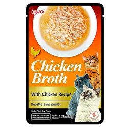 Inaba - Inaba Ciao Chicken Broth Tavuk Sulu ve Tavuklu Kedi Çorbası 50 Gr