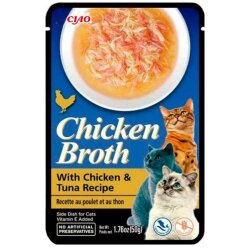 Inaba Ciao Chicken Broth Tavuk Sulu ve Ton Balıklı Kedi Çorbası 50 Gr - Inaba