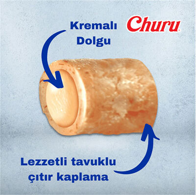 Inaba Ciao Churu Bites Tavuk Sargılı Deniz Taraklı ve Ton Balıklı Kedi Ödül Maması 3 x 10 Gr