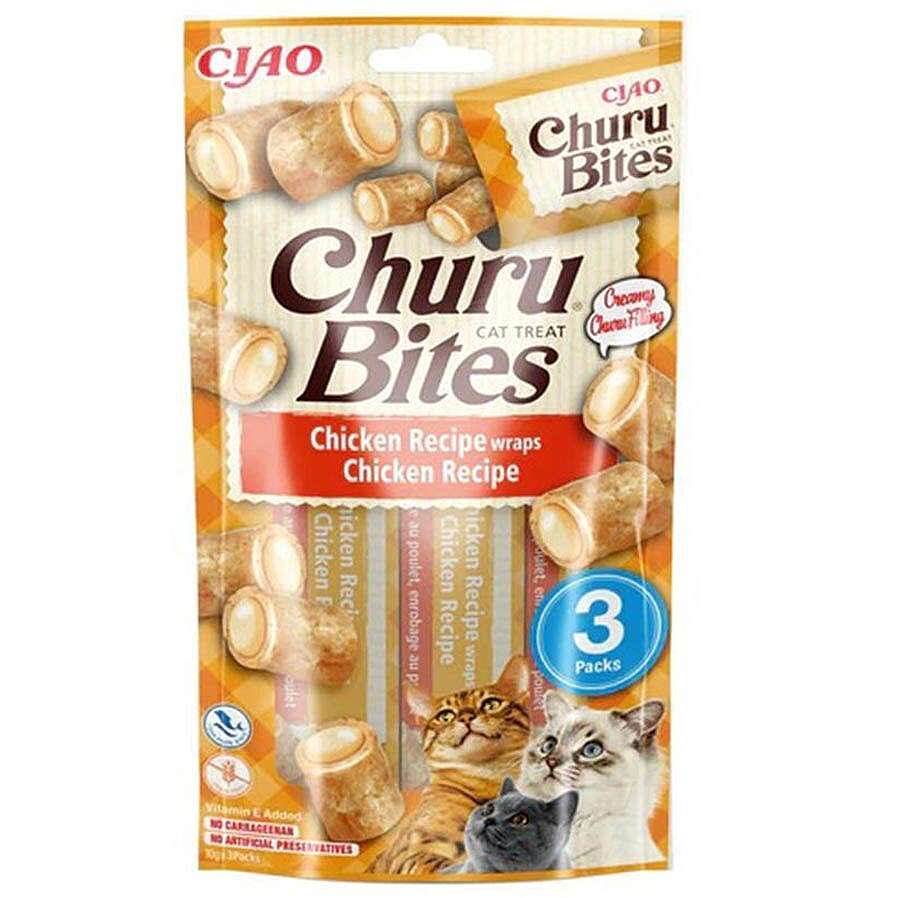 Inaba Ciao Churu Bites Tavuk Sargılı Kedi Ödül Maması 3 x 10 Gr