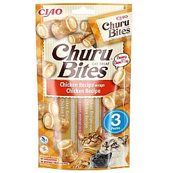 Inaba Ciao Churu Bites Tavuk Sargılı Kedi Ödül Maması 3 x 10 Gr - Inaba