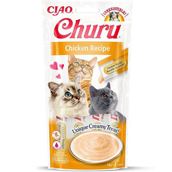 Inaba - Inaba Ciao Churu Cream Tavuklu Kedi Ödül Kreması 4 x 14 Gr