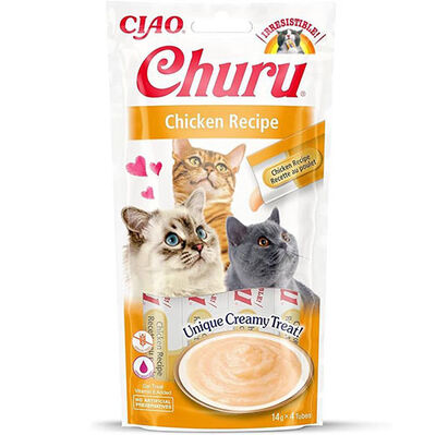 Inaba Ciao Churu Cream Tavuklu Kedi Ödül Kreması 4 x 14 Gr