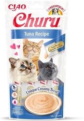 Inaba - Inaba Ciao Churu Cream Ton Balıklı Kedi Ödül Kreması 4 x 14 Gr
