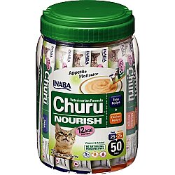 Inaba Ciao Churu Cream Tuna ve Tavuklu Besleyici Kedi Ödül Kreması 50 x 14 Gr - Inaba