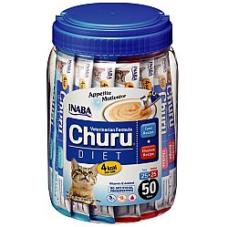 Inaba Ciao Churu Cream Tuna ve Tavuklu Diyet Kedi Ödül Kreması 50 x 14 Gr - Inaba