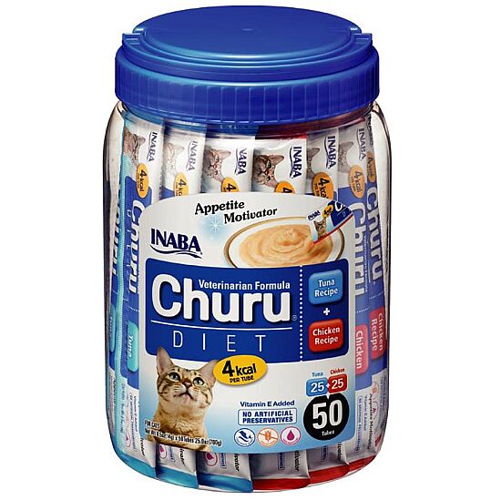 Inaba Ciao Churu Cream Tuna ve Tavuklu Diyet Kedi Ödül Kreması 50 x 14 Gr - 2