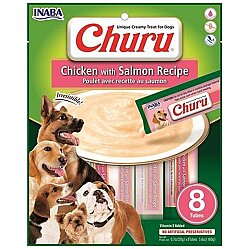 Inaba Ciao Churu Somonlu ve Tavuklu Tamamlayacı Köpek Ödül Maması 8 x 20 Gr - Inaba