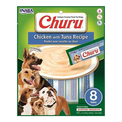 Inaba - Inaba Ciao Churu Ton Balıklı ve Tavuklu Tamamlayacı Köpek Ödül Maması 8 x 20 Gr