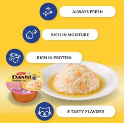 Inaba Ciao Dashi Delights Tavuk Ton Balığı ve Deniz Taraklı Kedi Çorbası 70 Gr - 2