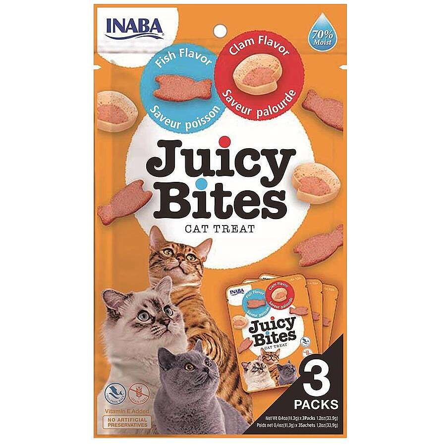 Inaba Ciao Juicy Bites Balıklı ve İstiridyeli Kedi Ödül Maması 3 lü Paket