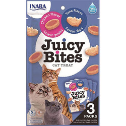 Inaba - Inaba Ciao Juicy Bites Tavuklu ve Tuna Balıklı Kedi Ödül Maması 3 lü Paket