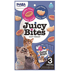 Inaba Ciao Juicy Bites Tavuklu ve Tuna Balıklı Kedi Ödül Maması 3 lü Paket - Inaba
