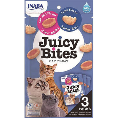 Inaba Ciao Juicy Bites Tavuklu ve Tuna Balıklı Kedi Ödül Maması 3 lü Paket