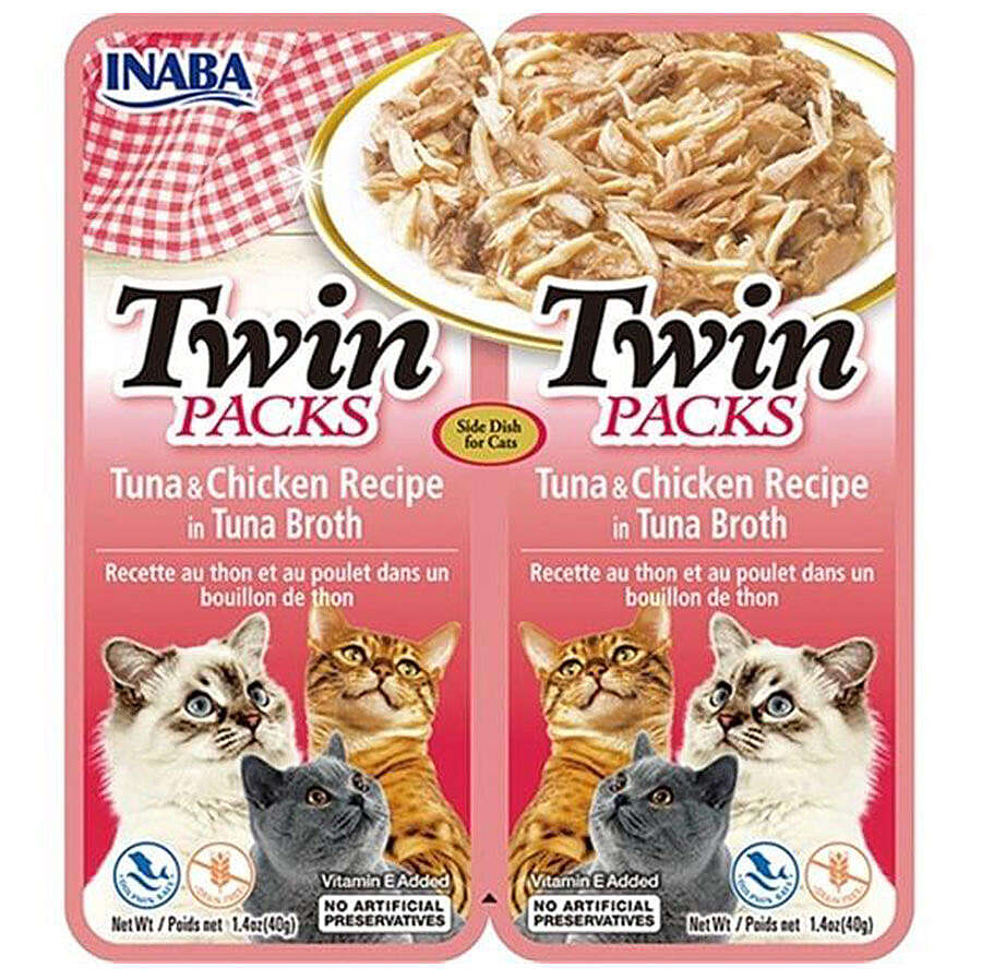 Inaba CiaoTwin Packs Ton Balıklı ve Tavuklu Kedi Çorbası 2 x 40 Gr