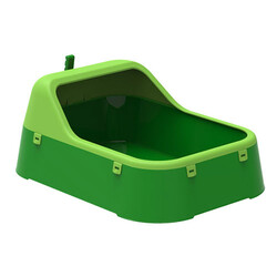 Inno Cozy - Inno Cozy Rainbow Açık Kedi Tuvaleti Yeşil - Lime Green 56 x 40 x 23 Cm