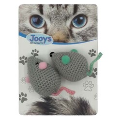 Jooys - Jooys 50997 Çıngıraklı Kedi Oyuncağı Fare (2li Paket)