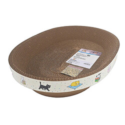 Jooys - Jooys 53394 Elips Karton Kedi Tırmalama 44 x 31 x 8 Cm