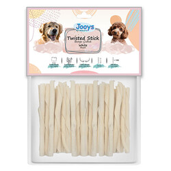 Jooys - Jooys Beyaz Burgu Çubuk 12 Cm - 100 lü Paket