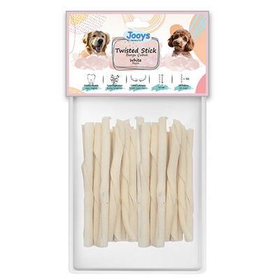Jooys Beyaz Burgu Çubuk 12 Cm - 50 li Paket