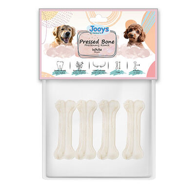 Jooys Beyaz Pres Kemik 7 Cm - 4 lü Paket
