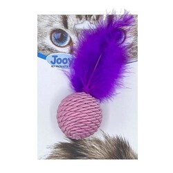 Jooys Hasır Top Sesli Kedi Oyuncağı 4,5 x 4,5 Cm - Jooys