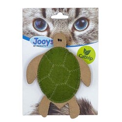 Jooys - Jooys Kumaş Catnip (Kedi Otlu) Kaplumbağa Kedi Oyuncağı 10x13 Cm