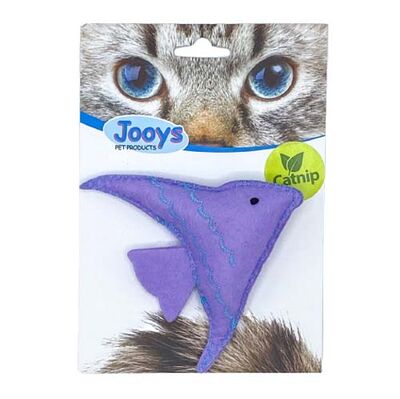 Jooys Kumaş Catnip (Kedi Otlu) Balık Kedi Oyuncağı 10x10 Cm
