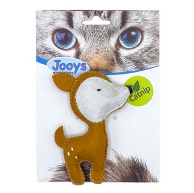 Jooys Kumaş Catnip (Kedi Otlu) Ceylan Kedi Oyuncağı 10x7 Cm
