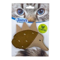 Jooys - Jooys Kumaş Catnip (Kedi Otlu) Kirpi Kedi Oyuncağı 10x6 Cm