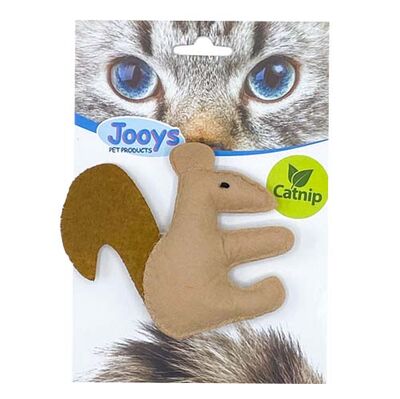 Jooys Kumaş Catnip (Kedi Otlu) Sincap Kedi Oyuncağı 6x8 Cm
