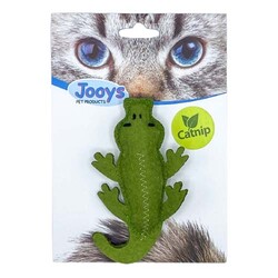 Jooys - Jooys Kumaş Catnip (Kedi Otlu) Timsah Kedi Oyuncağı 6x11 Cm