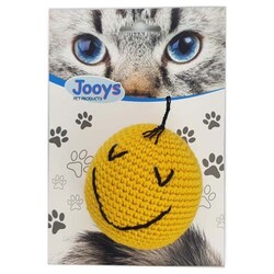 Jooys Örgü Emoji Kedi Oyuncağı - Sarı - Jooys