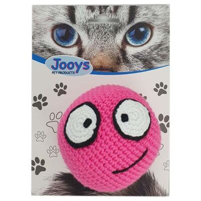 Jooys Örgü Emoji Kedi Oyuncağı - Pembe